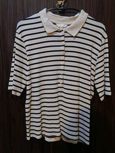H&M Ribbed Polo Tshirt