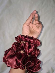 Set of 3 Satin Scrunchies