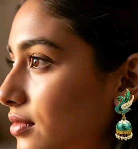 Swan Jhumka Earrings