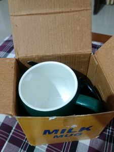Aesthetic green coffee mug