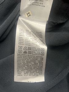 Dusty Blue Embroidered Top By Vero Moda