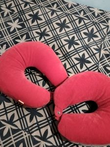 Pink Travel Neck Pillows - Set of 2