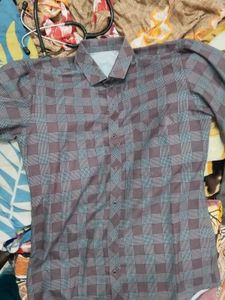 Checkered Button-Down Shirt