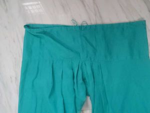 Teal Pleated Patala Pant