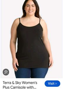 Simple Black Spaghetti Strap Tank Top