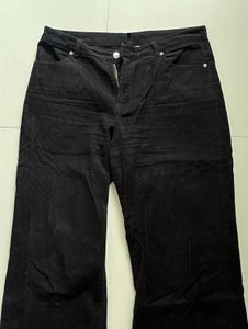 H&amp;M Black Corduroy Wide Leg Pants