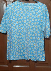 Cute Daisy Print Top
