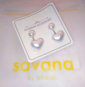 Savana - Heart Artificial Dangle Earrings