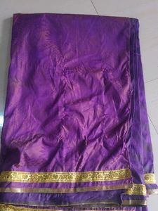Beautiful Purple Silk Saree