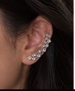 Sparkling Crystal Ear Climbers