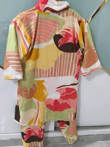 Colorful Abstract Print Matching Set