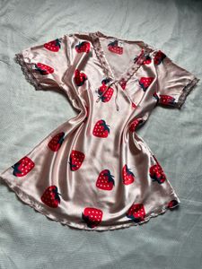 Strawberry print slip wear