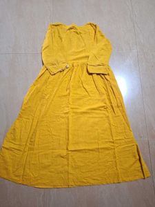 Yellow Embroidered Kurta