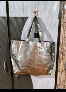 Stylish Silver Tote Bag