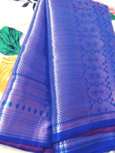 Royal Blue Banarasi Silk Saree