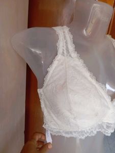White Lace Bra
