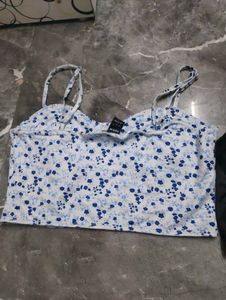Cute Spaghetti Strap Crop Tops