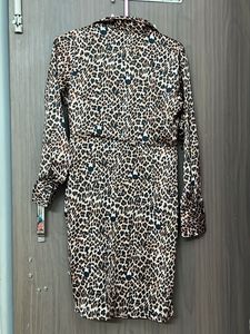New tag Madame brand Chic Leopard Print Wrap Dress
