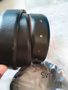 Classic Men's Leather Black Belt