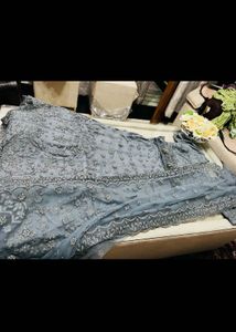 Embroidered Blue lehnga choli