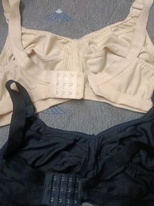 Comfortable Bra Set - Black &amp; Nude