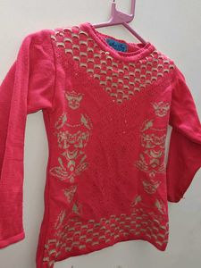Mont Ford Stylish Pink Knit Sweater