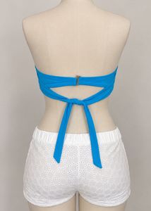 Bright Blue Bandeau Bikini Top