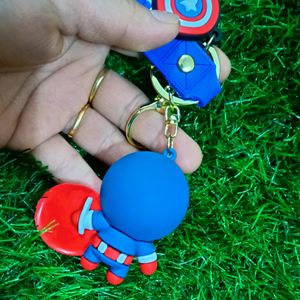 ✅ Imported 3D Captain America Keychain 🔥