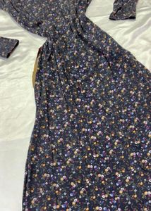 Floral Print Long Sleeve Maxi Dress