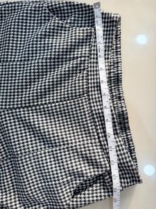 Tailored Houndstooth Wide Leg Trouser