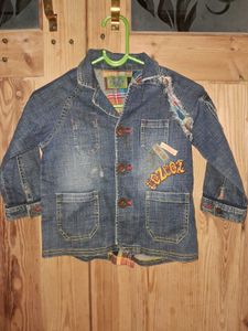 Denim Jacket with Fun Patches