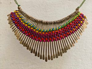 Boho Beaded Statement Necklace
