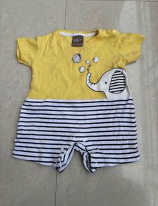 Adorable Baby Elephant Romper