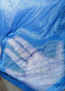 Blue Mesh Tank Top