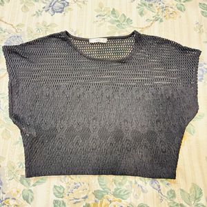 Sheer Mesh Knit Top