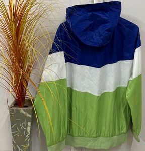 Color Block Windbreaker Jacket