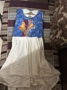 Designer Ethnic Gown with Unique Print