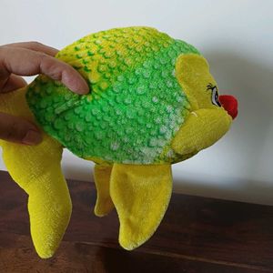 Green and yellow Fish plush toy from Lankawi
