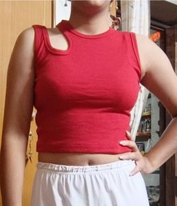 pink cutout top