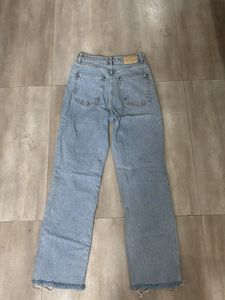 Zara Light Wash Straight Fit Jeans