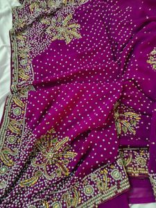 embellished heavy saree