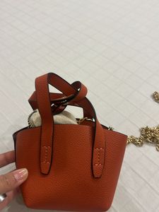 Chic Orange Mini Tote Bag