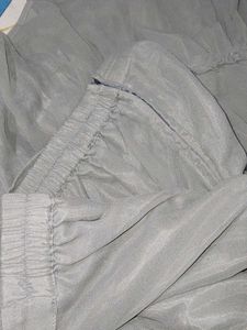 Stylish Grey Embroidered Co-Ord Set
