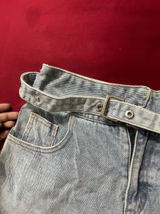 Distressed Denim Shorts