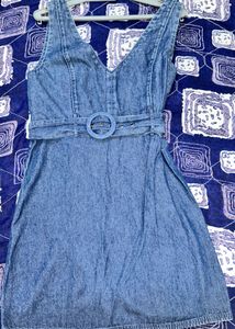 American Eagle Pinafore Dress with Belt