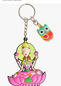 Brand New CHUMBAK keychain Of Laxmi &amp; Owl