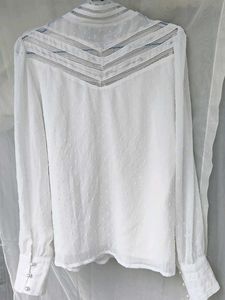 Elegant White Sheer Blouse