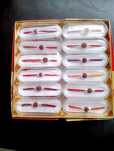 Pure Silver Rudraksh Rakhi ( Pack Of 12)