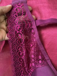 Lacy Plum Full Coverage Bra