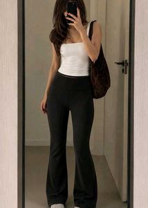 Black Bootcut Trousers